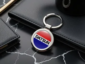 Datsun Porte-clés Personnalisés Finition Métal Photo Bombée